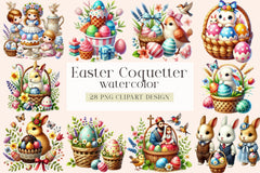 Easter Coquetter Clipart Bundle - CraftNest - Digital Crafting and Art
