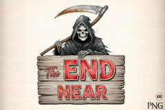 End Is Near Sign Clipart Bundle - CraftNest - Digital Crafting and Art
