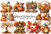 Whimsical Autumn Harvest Clipart Bundle