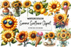 Summer Sunflower Clipart Bundle