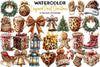 Leopard Print Christmas Clipart Bundle