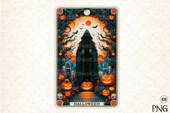 Halloween Tarot Card Clipart Bundle 5 - CraftNest - Digital Crafting and Art