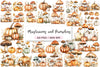 Mushrooms & Pumpkins Autumn Clipart Bundle