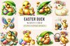 Easter Duck Clipart Bundle