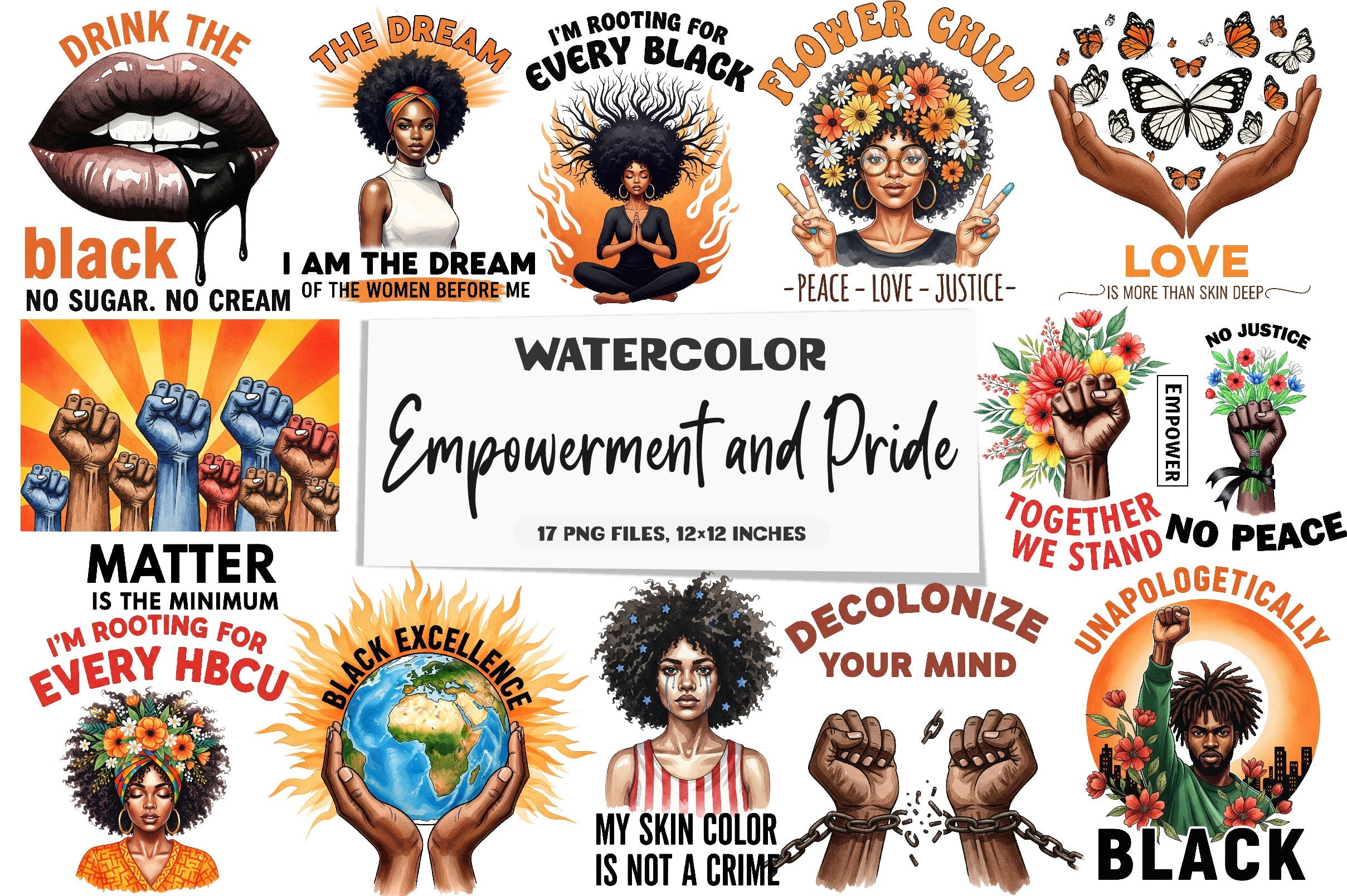 Empowerment & Pride Art Collection Clipart Bundle