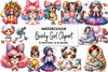 Quirky Girl Clipart Bundle