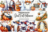 Ghost Fall Halloween Clipart Bundle
