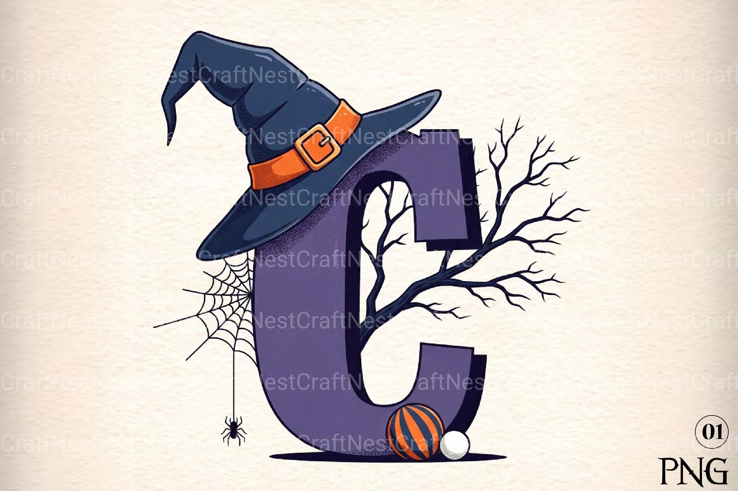 Halloween Alphabet Clipart Bundle 8 - CraftNest - Digital Crafting and Art