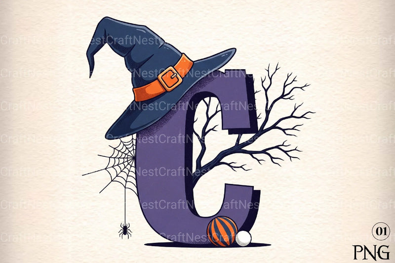 Halloween Alphabet Clipart Bundle 8 - CraftNest - Digital Crafting and Art