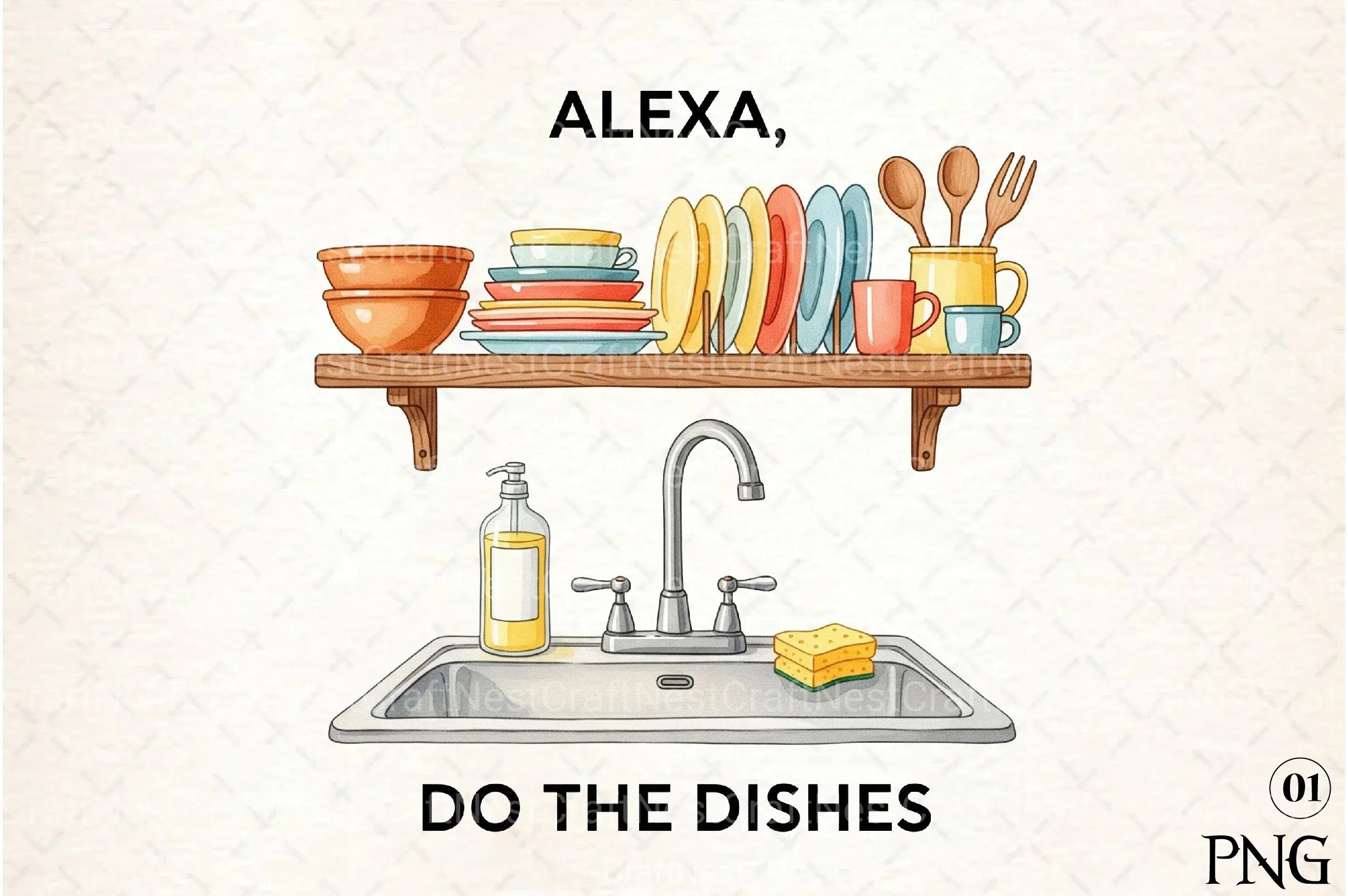 Funny Kitchen Towel Clipart Bundle 10 - CraftNest - Digital Crafting and Art