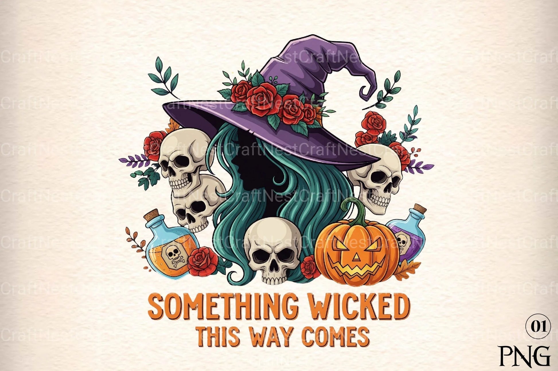 Halloween Skull Clipart Bundle 4 - CraftNest - Digital Crafting and Art