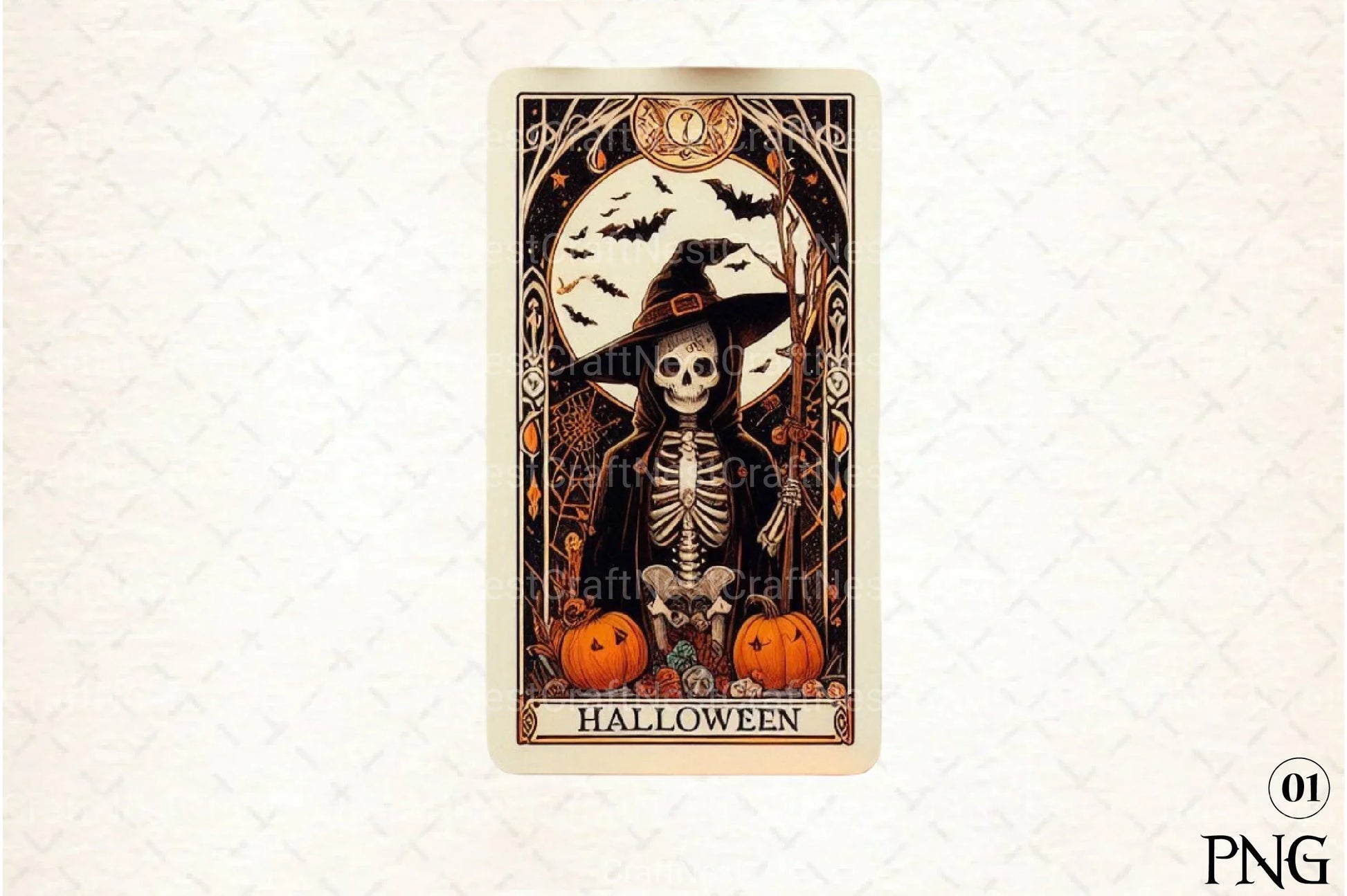 Halloween Tarot Card Clipart Bundle 2 - CraftNest - Digital Crafting and Art