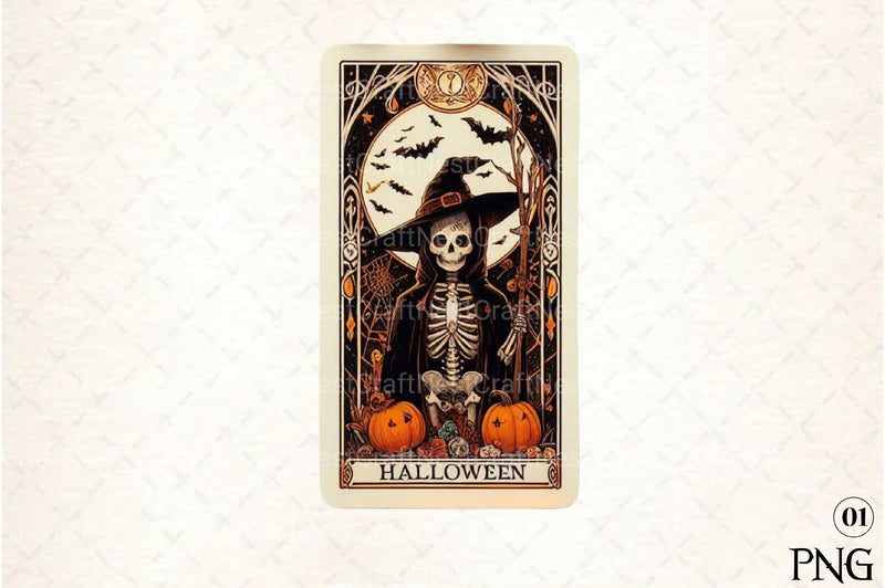Halloween Tarot Card Clipart Bundle 2 - CraftNest - Digital Crafting and Art