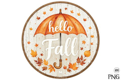 Hello Fall Umbrella Clipart Bundle - CraftNest - Digital Crafting and Art