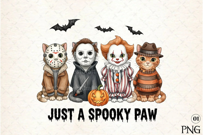 Spooky Paw Clipart Bundle - CraftNest - Digital Crafting and Art