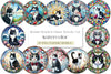 Round Stained Glass Tuxedo Cat Clipart Bundle