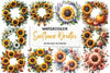 Sunflower Wreaths Clipart Bundle