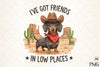 Vintage Cowboy Dog Clipart Bundle