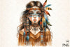 Tribal Boho Girl Clipart Bundle