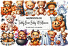Teddy Bear Baby's First Halloween Clipart Bundle
