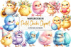 Pastel Chicks Clipart Bundle