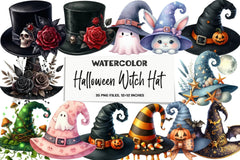 Halloween Witch Hat Clipart Bundle - CraftNest - Digital Crafting and Art