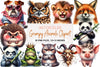 Grumpy Animals Clipart Bundle