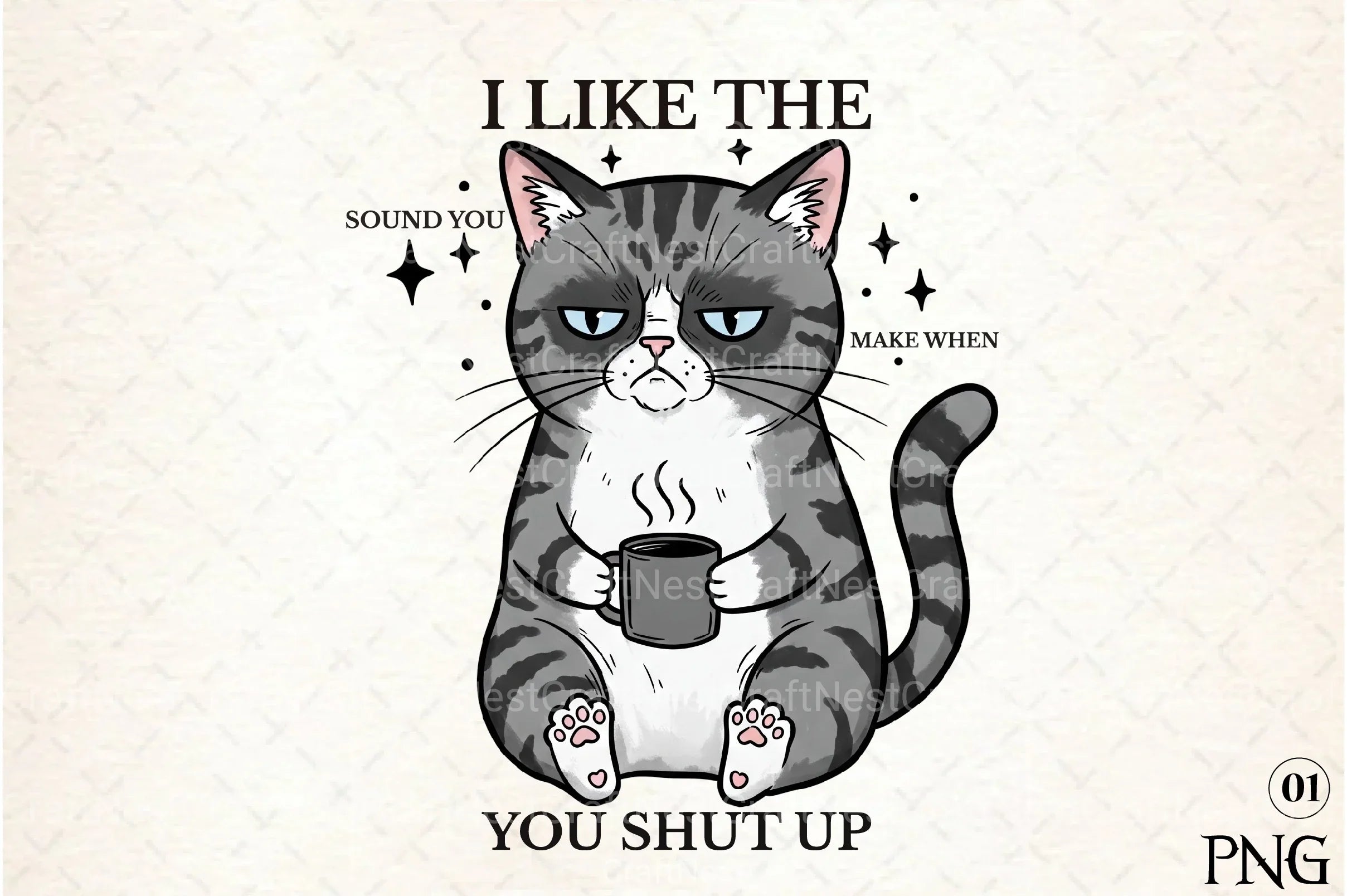 Funny Sarcastic Cat Clipart Bundle 11 - CraftNest - Digital Crafting and Art