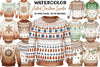 Neutral Christmas Sweater Clipart Bundle