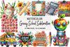 Groovy School Clipart Bundle