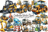 Construction Vehicles Clipart Bundle