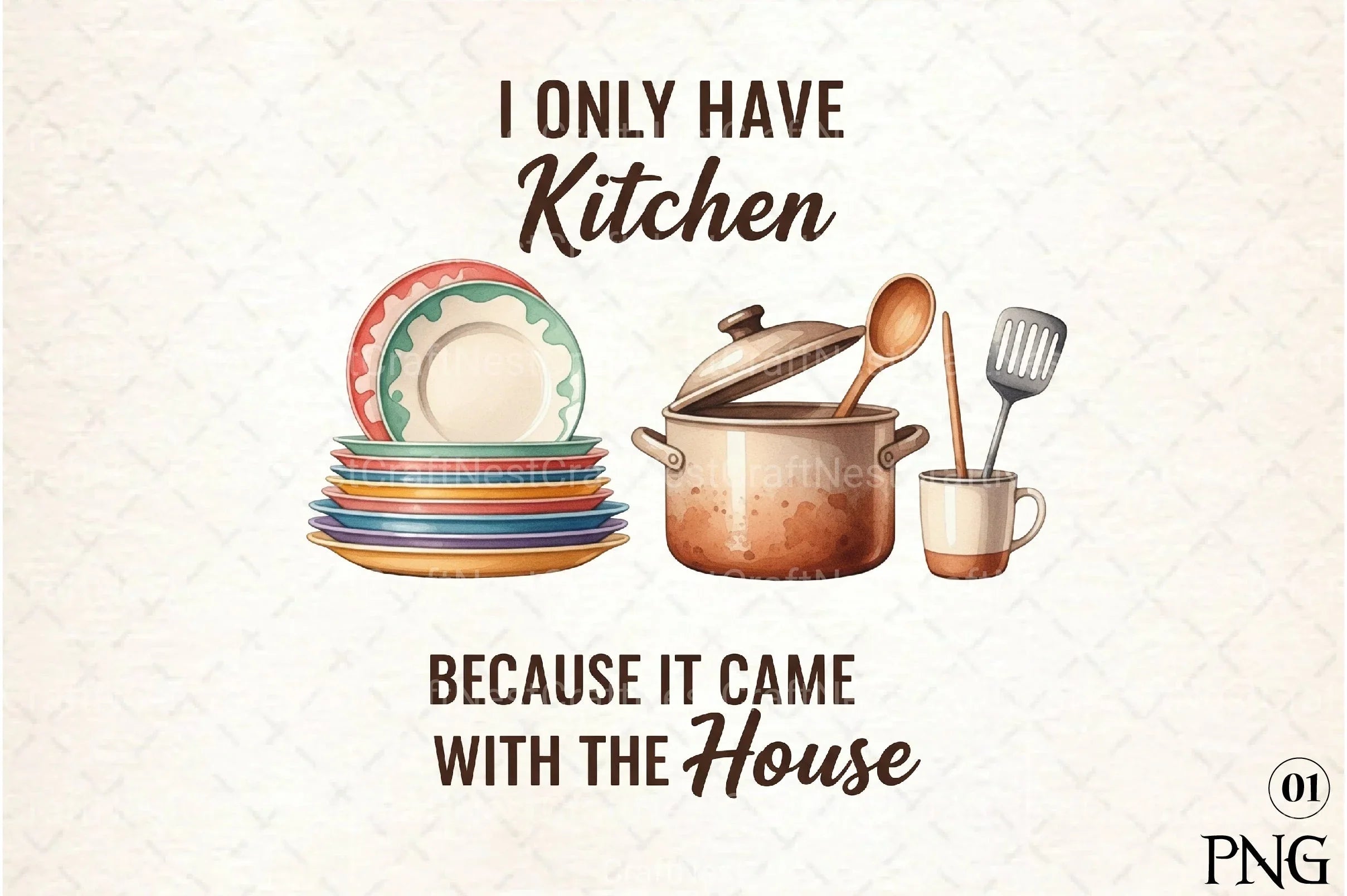 Funny Kitchen Towel Clipart Bundle 5 - CraftNest - Digital Crafting and Art