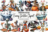 Funny Skeleton Clipart Bundle