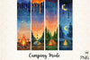 Camping Brushstroke Clipart Bundle