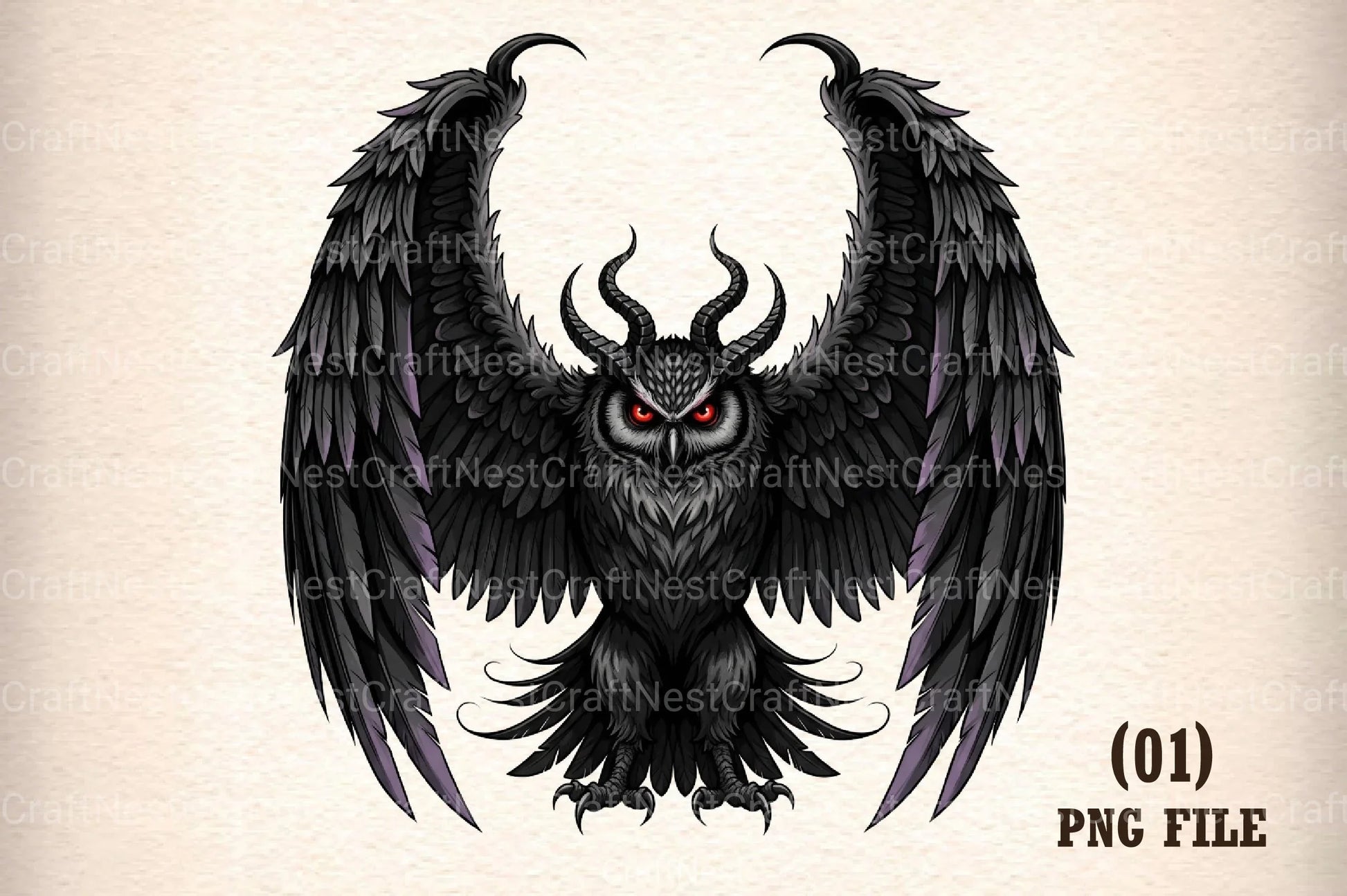 Gothic Owl Clipart Bundle - CraftNest - Digital Crafting and Art