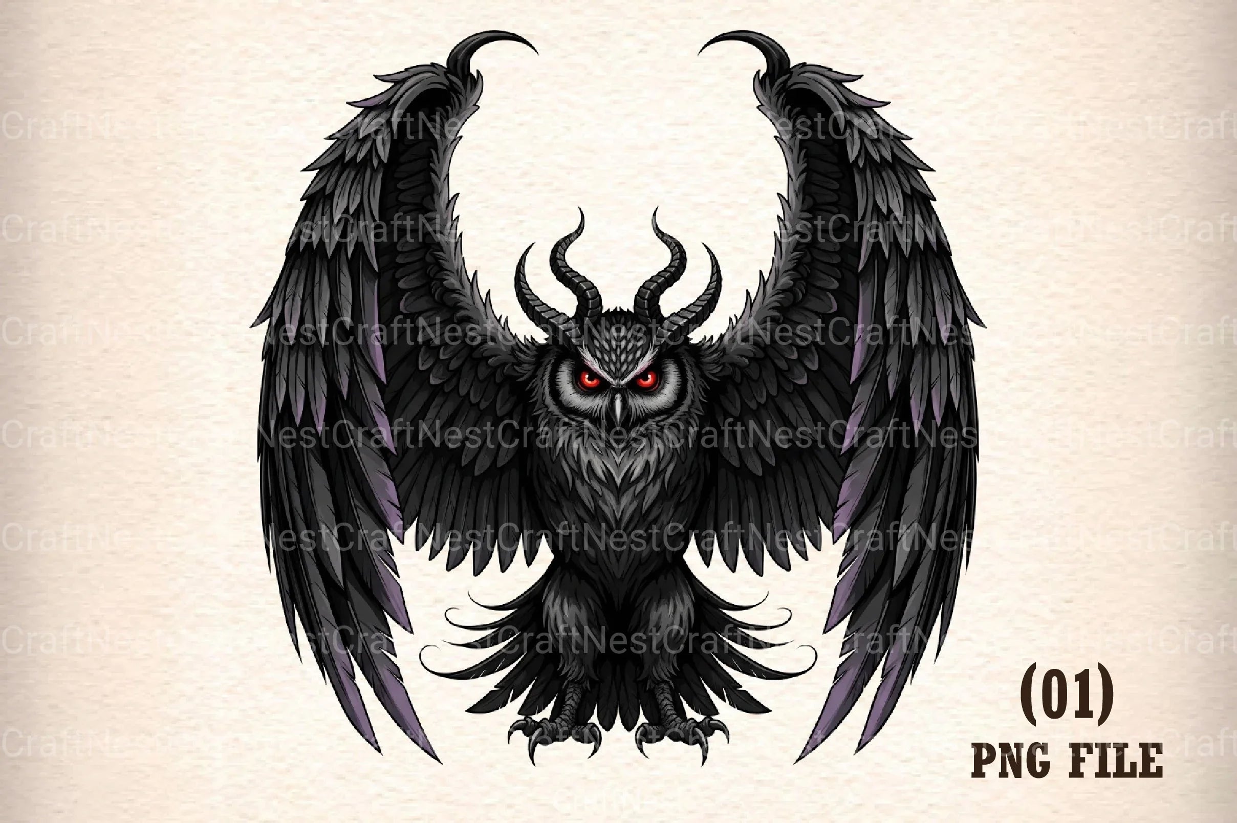 Gothic Owl Clipart Bundle - CraftNest - Digital Crafting and Art