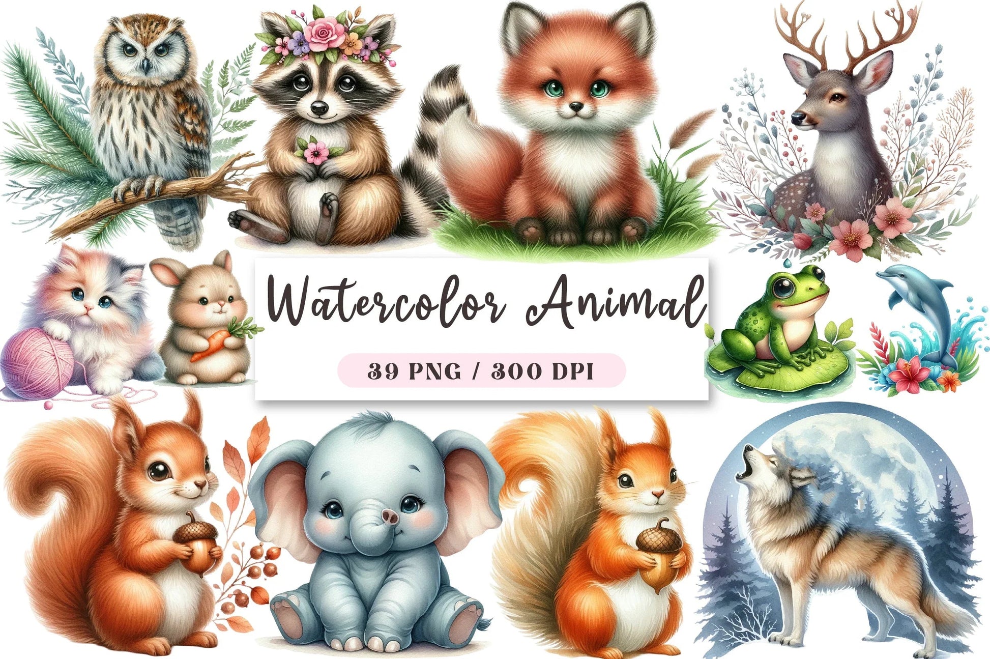 Animal Clipart Bundle - CraftNest - Digital Crafting and Art