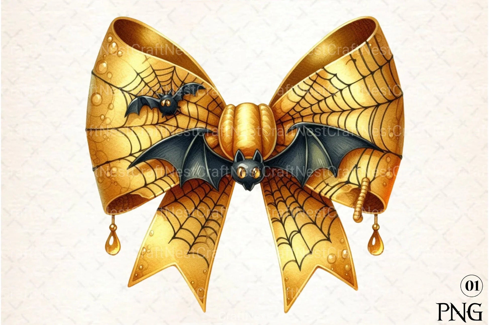 Halloween Coquette Bow Clipart Bundle 31 - CraftNest - Digital Crafting and Art