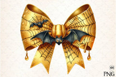 Halloween Coquette Bow Clipart Bundle 31 - CraftNest - Digital Crafting and Art