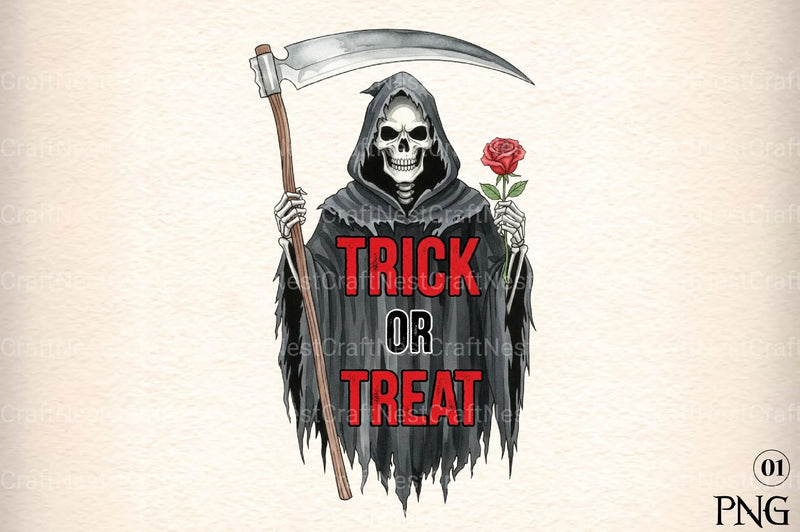 Spooky Reaper Halloween Clipart Bundle - CraftNest - Digital Crafting and Art