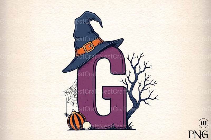 Halloween Alphabet Clipart Bundle 56 - CraftNest - Digital Crafting and Art