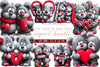 Valentine Bear Couple Clipart Bundle