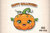 Happy Halloween Cute Pumpkin Sticker Clipart Bundle