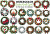 Christmas Wreath Clipart Bundle