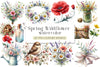 Spring Wildflower Clipart Bundle