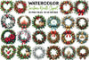 Christmas Wreath Clipart Bundle