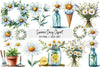 Summer Daisy Clipart Bundle