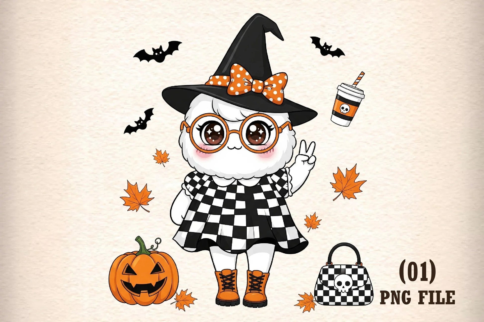 Cute Halloween Ghost Clipart Bundle - CraftNest - Digital Crafting and Art