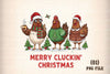 Merry Cluckin' Christmas Chicken Clipart Bundle