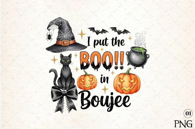 Boo in Boujee Coquette Clipart Bundle - CraftNest - Digital Crafting and Art